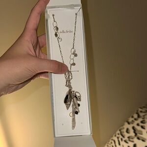 Stella & Dot Silver Pendant Necklace